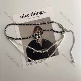 Lady Cclies Chanelsiness Channels Designers Habille Classic Taist Party Woman Woman Chain Belts Luxury S High Pearl Flowers Fashion Brands For Quality Co 951