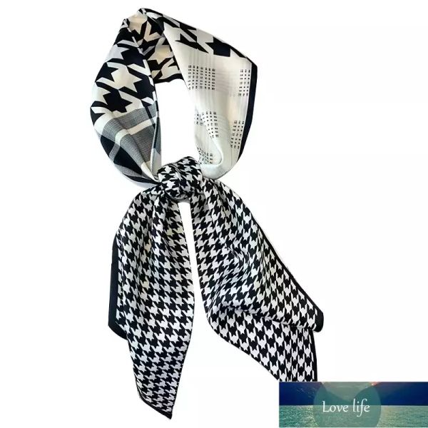 Lady classique imprimé foulards en soie sac à main ruban mode cheveux foulard foulard étroit longue écharpe 14 * 150 cm prix d'usine conception experte qualité dernier style