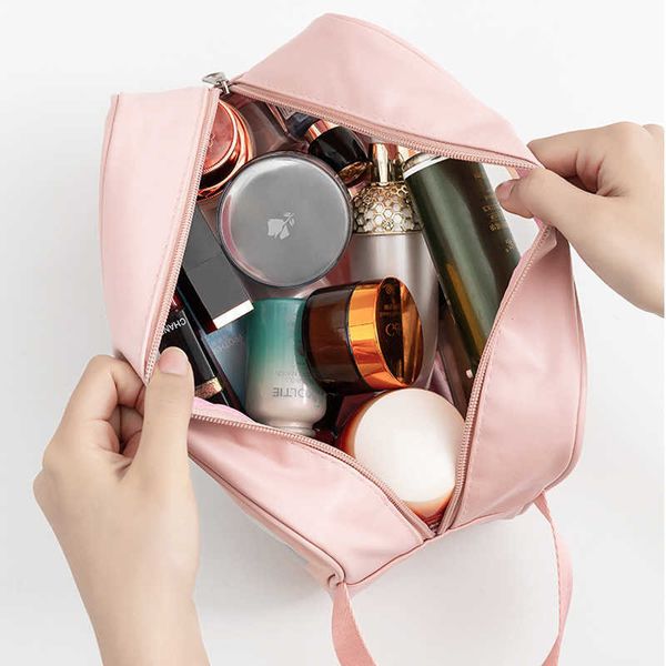 Lady Cosmetic Bags Cases Pu Transparent Cosmetic Bag Portable Étanche Pvc Wash Grande Capacité Voyage Stockage Natation 230704