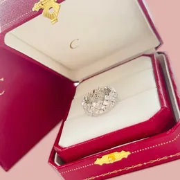Dame designer ringen voor vrouw sterling zilveren sieraden trendy strass luxe ring heren prachtige moderne mode 2024 nieuwe zh205 H4