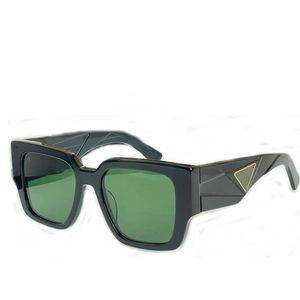 Lady Designer Zonnebril PR53YS Vrouw Fashion Green Square Frame Glazen UV400 Beveiligingsdriehoek Patroonontwerp van spiegelbeenband Vrouwelijke luxe topkwaliteit