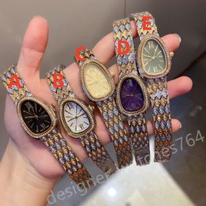 Lady Designer Watches WomenWatch Snake Watch Women Watches Classic Watches Rose Gold Diamond Watch Watchs de acero inoxidable Banda Montre Orologio Di Lusso Relgio