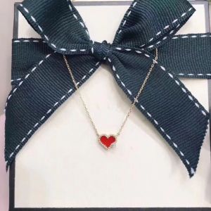 Lady Designers rood hartvorm ketting hanger kettingen sieraden voor vrouwen feestaccessoire