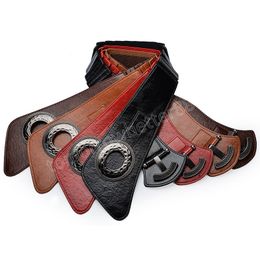 Lady Dress Belt Girls Hoge elastische brede riem dames retro decoratieve omlaag jasje riemen lederen taille cover tailleband