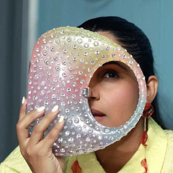 Dame sacs de soirée pour femmes sac à main et sacs à main de créateur de luxe 2023 nouveau en plastique Transparent Imitation diamant décorations sac