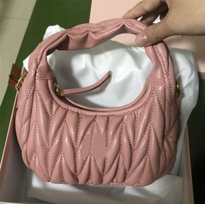 Sacs de soirée Lady Miui Hobo Wanderer matelasse épaule petit sac à main de créateur pochette en cuir sacs à main de luxe bandoulière vert rose mode