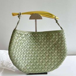 Lady Evening Jodie Sacs Designer Cowhide Large Brags Bac Bag 12a Sardine haute qualité tissé Venata Simple Tote Handbag Femmes 240414
