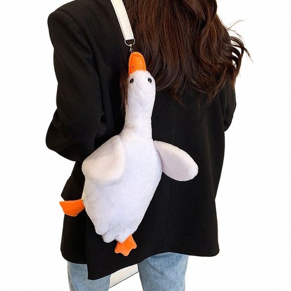 Lady Girl mignon canard en peluche jaune canard sac à bandoulière Carto poupée sacs à main en peluche sac à bandoulière en peluche jouet Accories l8Kt #