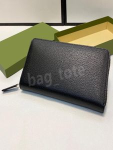 Billeteras de lujo de lujo hombres bolsillo de moneda de bolsillo de bolsillo de cuero negro bolsos de bolso de compras modernos