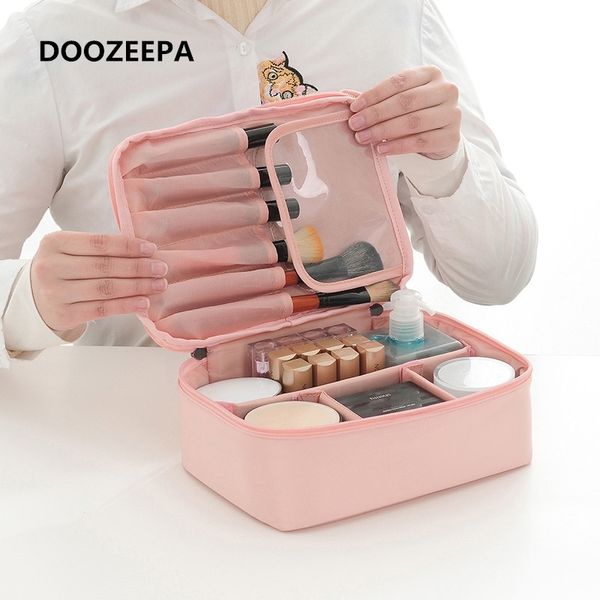 Dame Make-up Make-up Organizer Tas Snoep Kleuren Cosmetische Tas Toilettas Draagbare Outdoor Reizen Schoonheidsspecialiste Opbergtas Beauty Case 210305