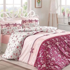 Lady Moda Linge de lit Kuki Luxury Ranforce Literie Twin / Full / Queen / King Size 3/4/5 pcs Housse de couette de Turquie 201210