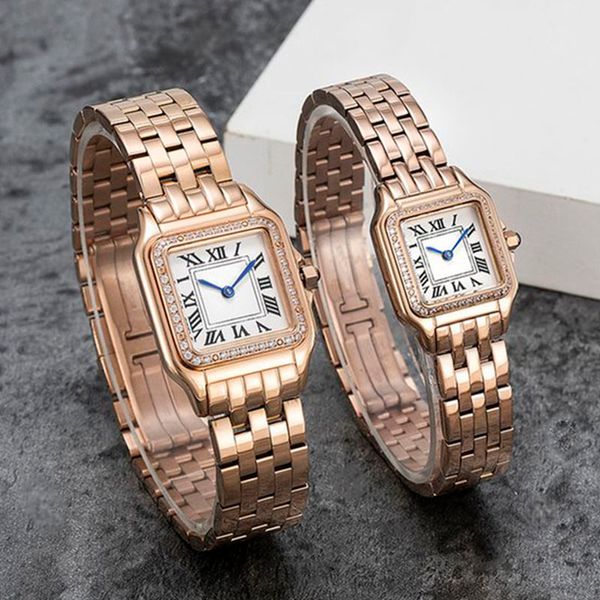 Lady New Quartz Designer Watch Hebilla deslizante para mujer Pulsera de oro rosa Moda Clon Zafiro Relojes luminosos Presidente Montre de Luxe Relojes de pulsera Dhgates