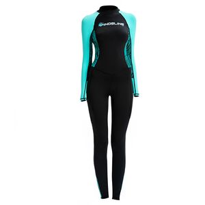 Lady One Piece Rash Guard Badmode Full Body Cover Dunne Wetsuit, Lycra UV-bescherming Huidpak Perfect om te zwemmen surfen en duiken