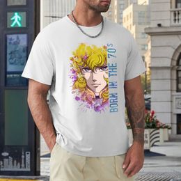 Lady Oscar - Oscar Fran? Ois de Jarjayes - Geboren in de jaren zeventig T -shirt Summer Top Anime T -shirt Kawaii kleding T -shirt mannen