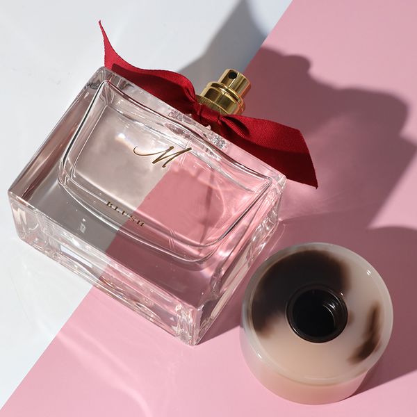 Lady Perfume Blush Pink and Black botella de vidrio Gran volumen orar natural EDP 90ML fragancia floral de la más alta calidad olor maravilloso envío gratis rápido