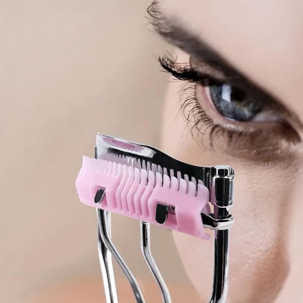 Lady Professional Eyelash Curler avec peigne Twezers Clip Curling Beauty Tool Up Eyelash Cosmetic Make Eye K1A4