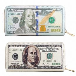 Lady Match Pattern Dollar Women Wallet Cartes Holder Zipper Hasp Handbags Meybag Coin Purse Wallet Billfold Dropship C0W9 #