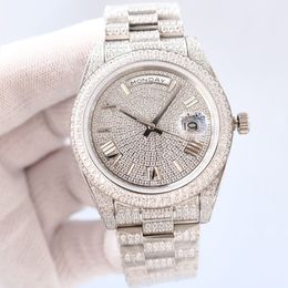 dame rlx diamant designer montres mouvement automatique montres en argent robe acier inoxydable saphir étanche lumineux couples classiques montres-bracelets cadeaux