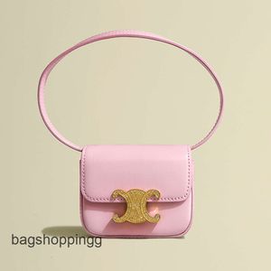 Bolsos de hombro para mujer Ce Bolso de cintura con arco de triunfo Nuevo producto Bolso de cintura Boca Bolso rojo Arco de triunfo Mini bolso pequeño de diamante para mujer Nuevo alto grado One Sho IE8H