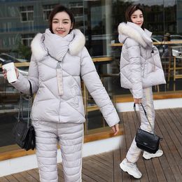 Lady Ski Jumpsuit Casual Dikke Winter Warm Vrouwen Snowboard Skipak Buitensporten Skiën Broek Set Rits Skipak 240111