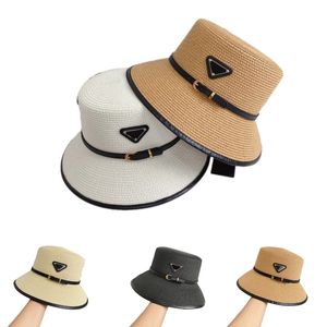 Lady Straw Hat Designer hoed strand emmer hoed reizende driehoek luxe gorras zon hoeden casquette luxe cap trendy mode ornament GA0132 H4