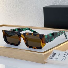 Lady Symbole Gafas de sol Diseñadora Verde Turquesa ACETATE ACETATE MARCO CAFÉ SOL GAJAS DE LUJO PARA LA MODIA DE LA MOBEN