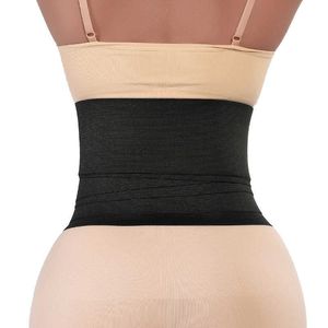 dame Taille Tummy Shaper Elastisch omwikkelde tailleband voor vormgeven en buikverstrakking oefening training fitness dames lang