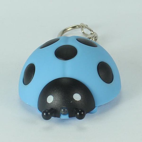 Porte-clés lumineux LED Style coccinelle, avec lampe de poche sonore, porte-clés Animal, cadeau pour enfants, livraison gratuite, ZA5328