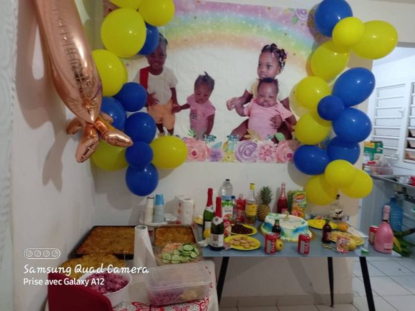 LaeAcco Rainbow Glitter Star Flower Baby Shower Party Affiche personnalisée PHOTO PHOTO-Photographie Photographie Photocall