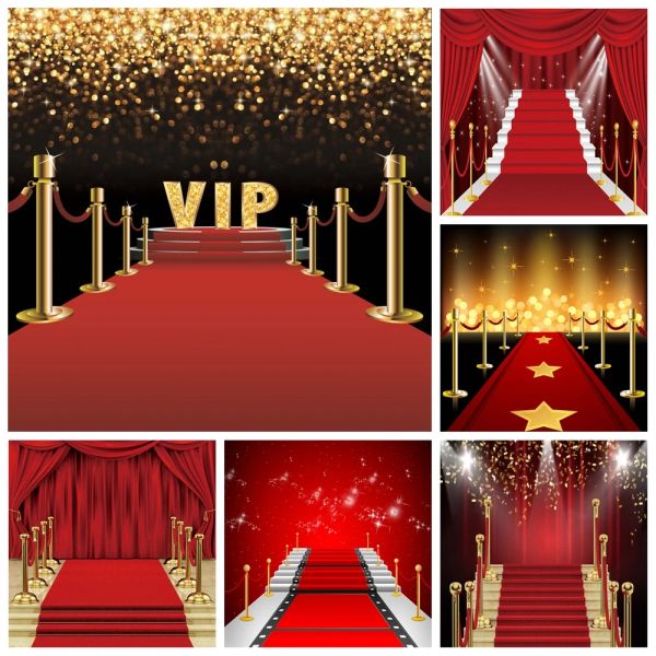 LaeAcco Red Carpet Stage Fteddrop Photography VIP Party Gold Polka PORTRAIT PORTRAIT PHOTAIS Fond Photocall Photo Studio