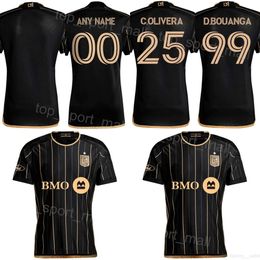 LAFC 24 25 Los Angeles FC Soccer 99 Denis Bouanga Jersey 24 Ryan Hollingshead 11 Timothy Tillman 19 Mateusz Bogusz 6 Ilie Sanchez 33 Aaron Long Football Shirt Kits