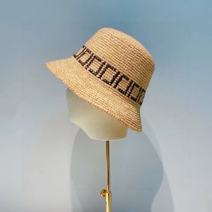 Lafite Chapeau De Paille Femmes Designer Casquette Nouveau Raphia Plage Seau Chapeau Casquettes Chapeaux Hommes Été Crème Solaire Femmes Chapeau De Pêcheur Nice