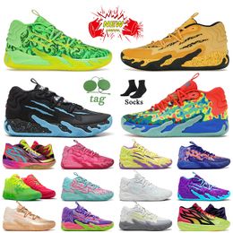 Lafrance pour toujours les chaussures de balle lamelo rares MB.03 02 01 Basketball Trainers Blue Hive Queen City Toxic Guttermelo Porsche Pink Chino Hills Rick Morty Lamelos Sneakers