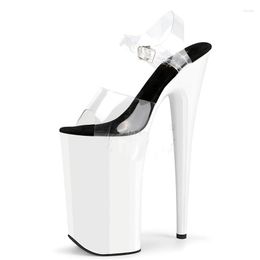 Laijianjinxia cm sandales pouces pvc supérieur sexy exotique des femmes hautes plate-forme plate-forme de fête de pole dance chaussures chaussures