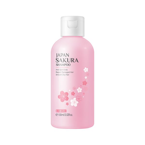 Laikaou Japan Sakura Hair Shampoo Nourish Hair Split Ends Hair Care 100ml