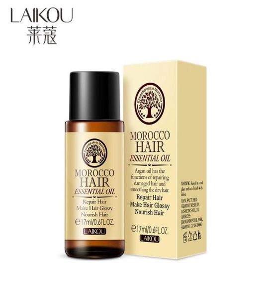 LAIKOU 17ml huile d'argan Pure marocaine huile essentielle de cheveux Anti perte de cheveux réparation sèche endommagée multifonctionnel soin du cuir chevelu 02545558192