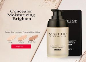 Laikou Professional Color Correction Foundation Moisturizer concealer waterdichte vloeibare stichtingen 40 g gezicht corrigerende make -up 7789898