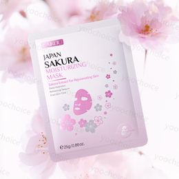 Laikou Sakura Face Mask Cuidado de la piel Hidratando la piel Nutrición de la piel Facturadora Facial Facial Máscara de la lámina Producto de cuidado de la piel