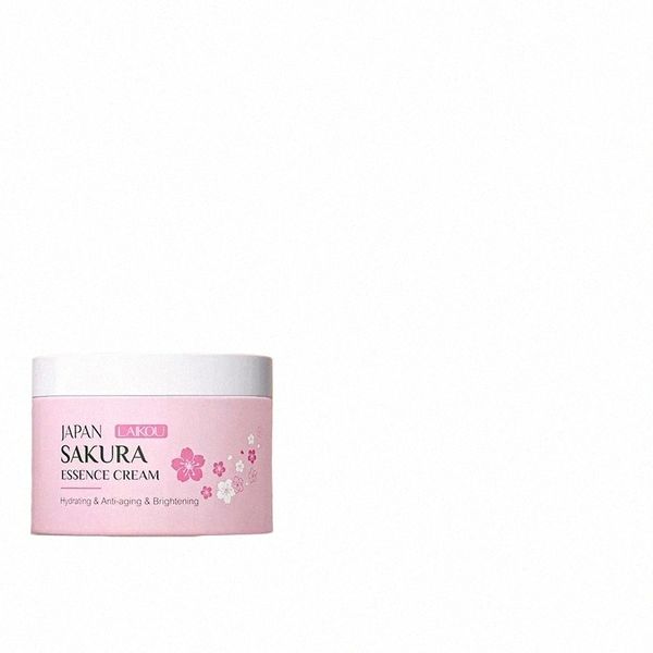 Laikou Sakura Sérum et crème pour le visage au collagène Essence de fleur de cerisier Hydratant Blanchiment Rétrécit les pores Anti-âge Soins de la peau du visage H2XB #