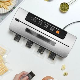 Máquina envasadora selladora al vacío para electrodomésticos LAIMENG para almacenamiento de alimentos envasadora de alimentos al vacío Sous Vide rollos de bolsas al vacío S293 240304