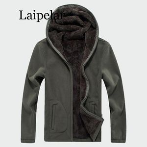 Laipelar hommes hiver polaire vestes 2019 nouveau chaud mâle tactique veste thermique respirant à capuche hommes épais manteaux XL-8