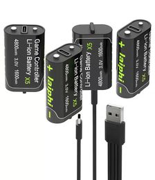Laiphi 4800mwh Xbox Pack de batterie au lithium rechargeable, pour les piles de la série Xbox USB C Xbox One X / S / Elite Xbox 360