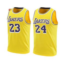 Lakers Kobe 24 maillot 23 James couple uniforme d'entraînement pour adultes gilet de basket-ball