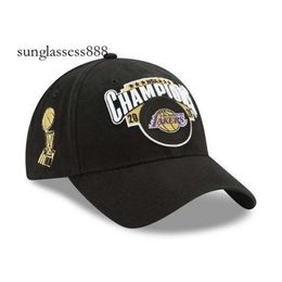 Lakers Warriors Championship Basketball James Davis 2020 Duck Tongue Hat in dezelfde stijl nieuwe heren en dames