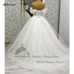 LAKSHMIGOWN Luxury Glitter Corsé Vestidos de boda de Corizs Back 2024 Sukienka hermosa iglesia vestidos de novia Bode
