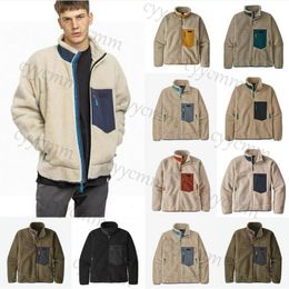 Agneau Cachemire Hommes Veste Épaisse Gilet Chaud Vers Le Bas Designer Classique À Manches Longues Rétro Femmes Casual Gilet Manteau Antumn Hiver Beige Modèles S-2XL