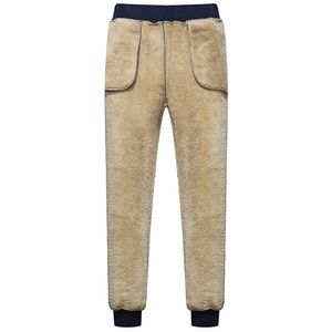 Lam wol heren broek joggers mannen kasjmier joggingbroek mannen sportkleding sportbroek Winterbroek Oversize 5XL 6XL 7XL 8XL 211112