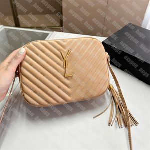 Lamsleer Designer Y Portemonnees Cross Body Tassen Vrouwen Luxe Merk Camera Handtassen Lou Kwasten Schoudertas Meisjes Outdoor Schoudertas