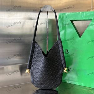 Bolsa de tejido de piel de cordero 2023: Elegancia de cuero genuino tejida a mano de B Banking de canasta Vpacia Vago Luxe, Solstice Soft Touch Chic Axustar diseñador Oldmoney