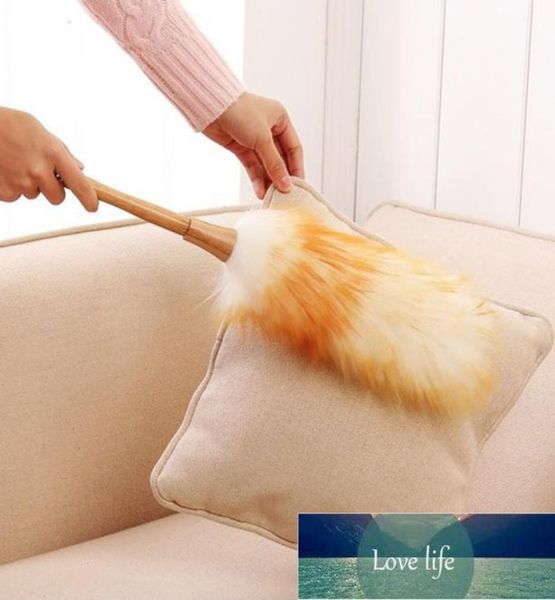Cepillo plumero de lana de cordero, limpiador de polvo de mano, cepillo antipolvo no estático, aire acondicionado para el hogar, muebles de coche, herramientas de limpieza de sofá 8041731